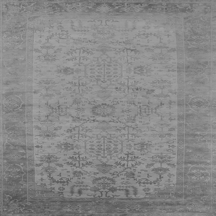 Square Machine Washable Oriental Gray Industrial Rug, wshurb1549gry