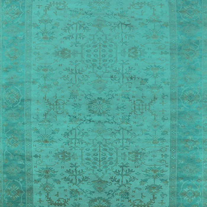 Oriental Turquoise Industrial Rug, urb1549turq