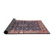 Sideview of Mid-Century Modern Red Oriental Rug, urb1550