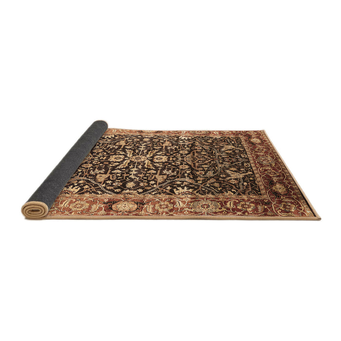 Sideview of Oriental Brown Industrial Rug, urb1550brn