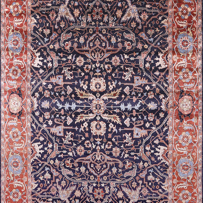 Mid-Century Modern Red Oriental Rug, urb1550