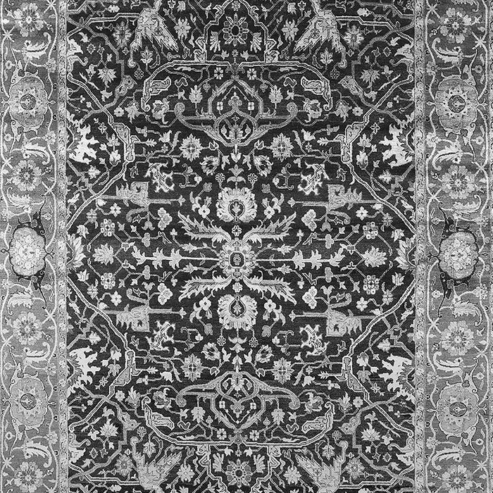 Machine Washable Oriental Gray Industrial Rug, wshurb1550gry