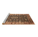 Sideview of Machine Washable Oriental Brown Industrial Rug, wshurb1550brn