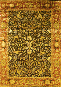 Oriental Yellow Industrial Rug, urb1550yw