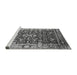 Sideview of Machine Washable Oriental Gray Industrial Rug, wshurb1550gry