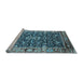 Sideview of Machine Washable Oriental Light Blue Industrial Rug, wshurb1550lblu