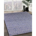 Machine Washable Industrial Modern Deep Periwinkle Purple Rug in a Family Room, wshurb1551