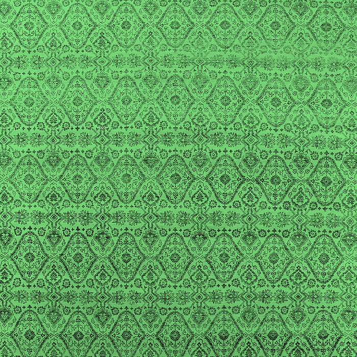 Oriental Emerald Green Industrial Rug, urb1551emgrn