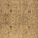 Square Oriental Brown Industrial Rug, urb1552brn