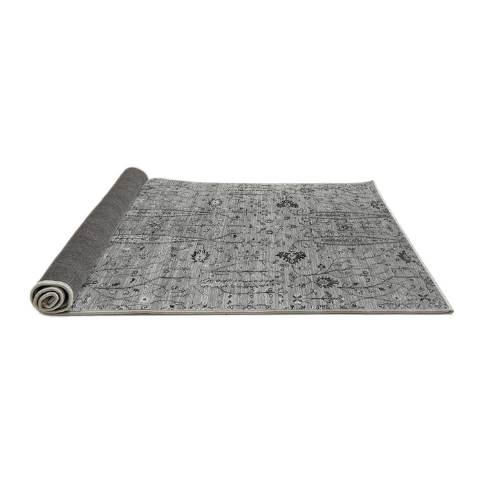 Sideview of Oriental Gray Industrial Rug, urb1552gry