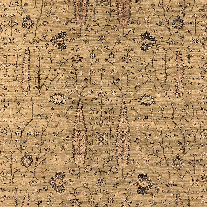 Machine Washable Oriental Brown Industrial Rug, wshurb1552brn