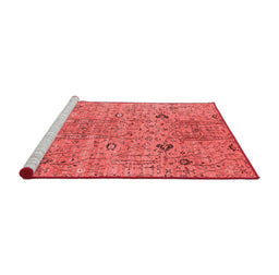 Industrial Red Washable Rugs
