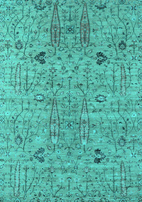 Oriental Turquoise Industrial Rug, urb1552turq