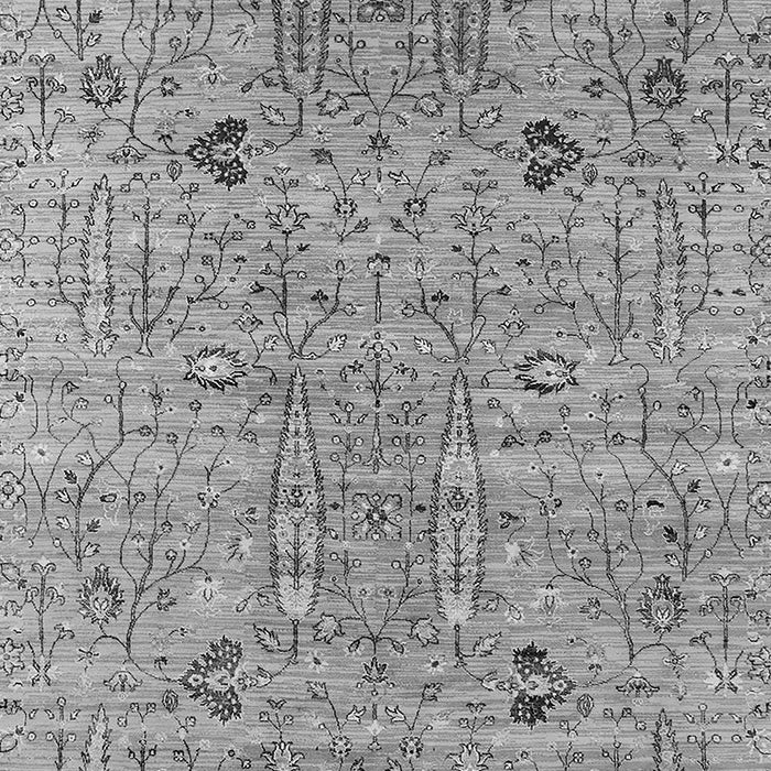 Machine Washable Oriental Gray Industrial Rug, wshurb1552gry
