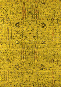 Oriental Yellow Industrial Rug, urb1552yw