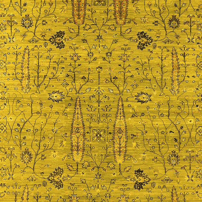 Oriental Yellow Industrial Rug, urb1552yw