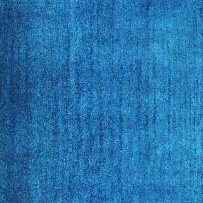 Square Oriental Turquoise Industrial Rug, urb1553turq