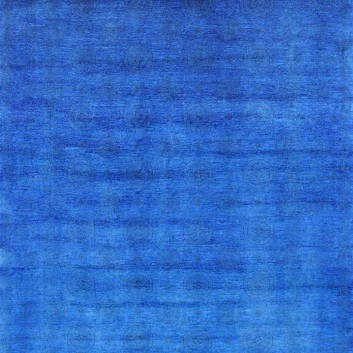 Machine Washable Industrial Modern Neon Blue Rug, wshurb1553