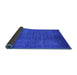 Sideview of Oriental Blue Industrial Rug, urb1553blu