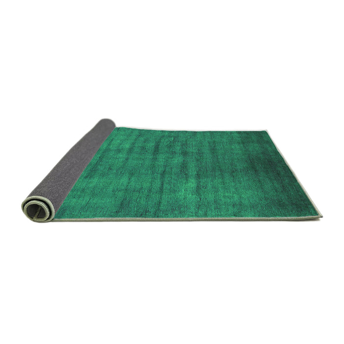 Sideview of Oriental Green Industrial Rug, urb1553grn