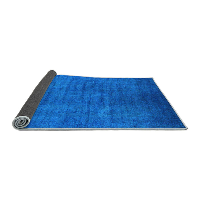 Sideview of Oriental Light Blue Industrial Rug, urb1553lblu
