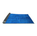 Sideview of Oriental Light Blue Industrial Rug, urb1553lblu