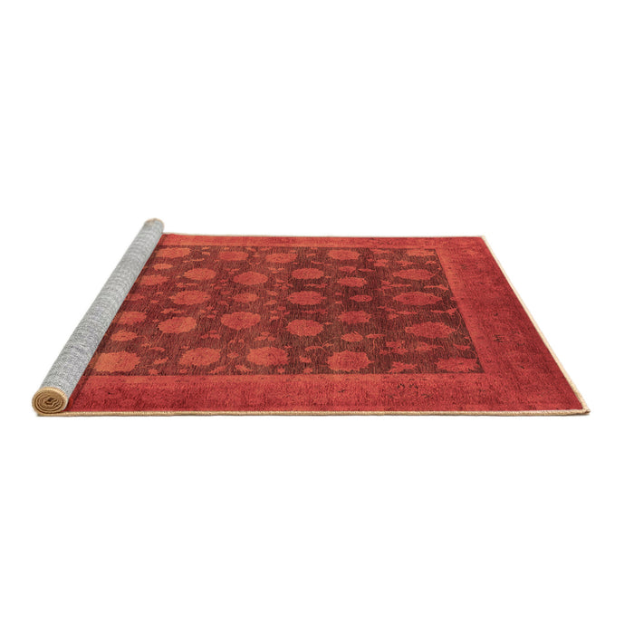 Sideview of Machine Washable Oriental Brown Industrial Rug, wshurb1554brn