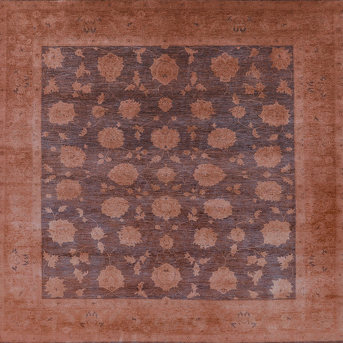 Square Oriental Light Blue Industrial Rug, urb1554lblu
