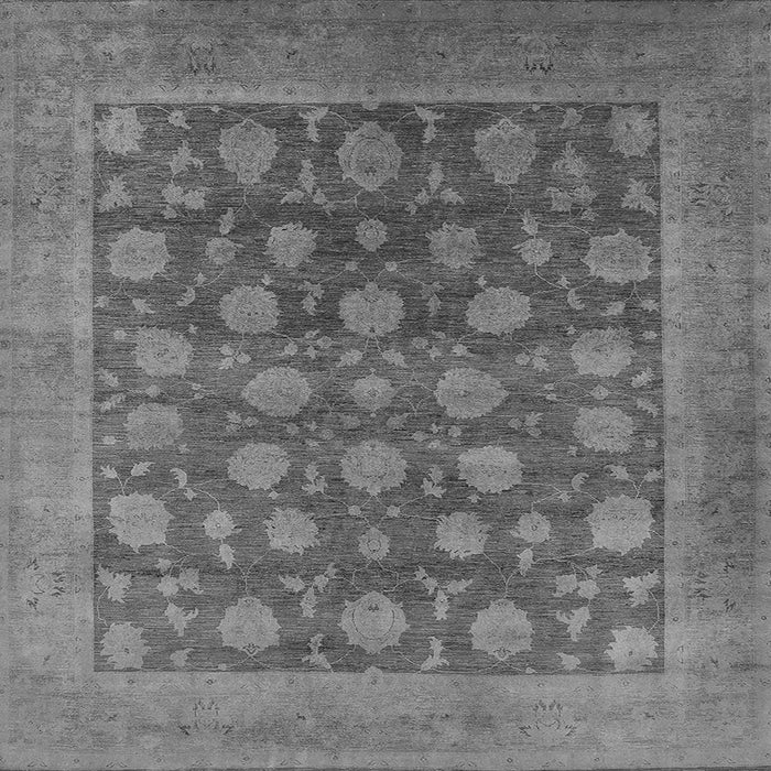 Square Oriental Gray Industrial Rug, urb1554gry