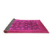 Sideview of Oriental Purple Industrial Rug, urb1554pur