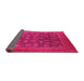 Sideview of Oriental Pink Industrial Rug, urb1554pnk