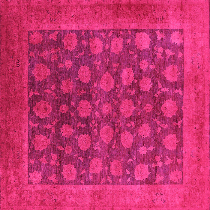 Square Oriental Pink Industrial Rug, urb1554pnk