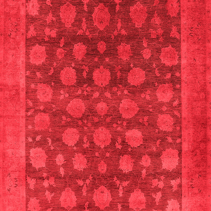 Machine Washable Oriental Red Industrial Rug, wshurb1554red