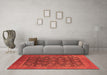 Machine Washable Oriental Brown Industrial Rug in a Living Room,, wshurb1554brn