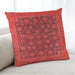 Lifestyle Image of Mid-Century Modern Urban Square Red Throw Pillow, 18 inch by 18 inch, pwurb1554