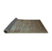 Sideview of Oriental Turquoise Industrial Rug, urb1555turq