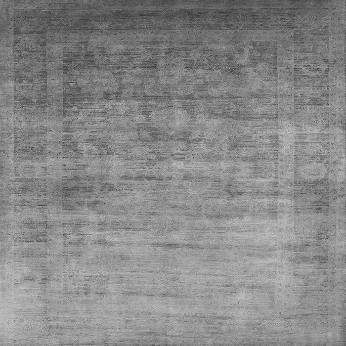 Square Oriental Gray Industrial Rug, urb1555gry