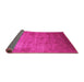 Sideview of Oriental Pink Industrial Rug, urb1555pnk