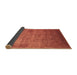 Sideview of Oriental Brown Industrial Rug, urb1555brn