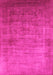 Machine Washable Oriental Pink Industrial Rug, wshurb1555pnk