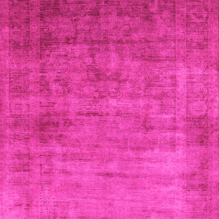 Machine Washable Oriental Pink Industrial Rug, wshurb1555pnk
