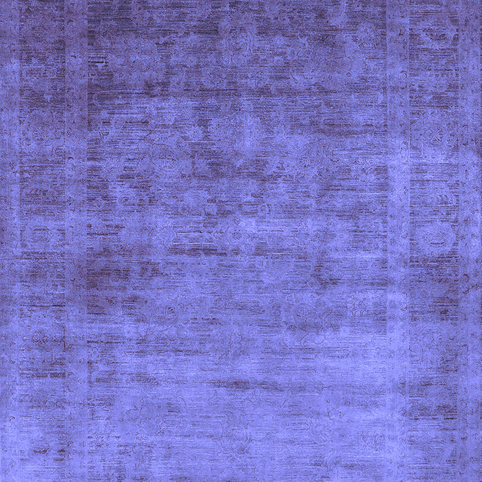 Machine Washable Oriental Blue Industrial Rug, wshurb1555blu