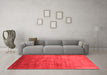 Industrial Red Washable Rugs