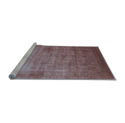Sideview of Machine Washable Oriental Light Blue Industrial Rug, wshurb1555lblu