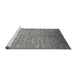 Sideview of Machine Washable Oriental Gray Industrial Rug, wshurb1556gry