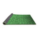 Sideview of Oriental Emerald Green Industrial Rug, urb1556emgrn