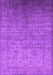 Machine Washable Oriental Purple Industrial Area Rugs, wshurb1556pur