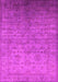 Machine Washable Oriental Pink Industrial Rug, wshurb1556pnk
