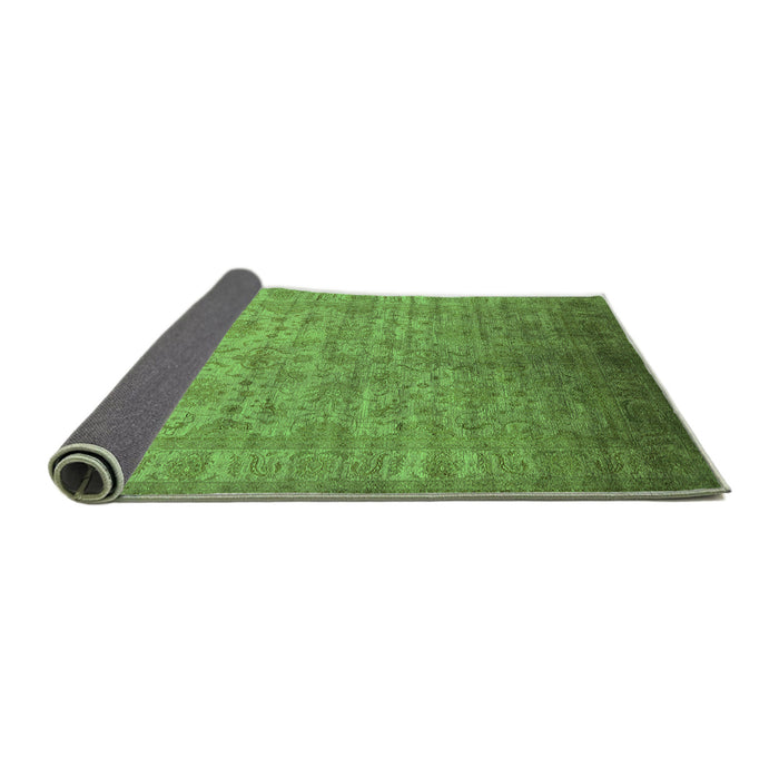 Sideview of Oriental Green Industrial Rug, urb1556grn