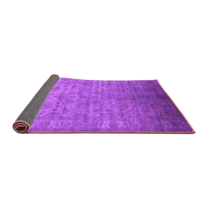 Sideview of Oriental Purple Industrial Rug, urb1556pur